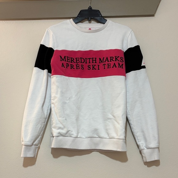 Meredith Marks Tops - Meredith Marks Apres Ski Team Sweatshirt SZ L VGUC